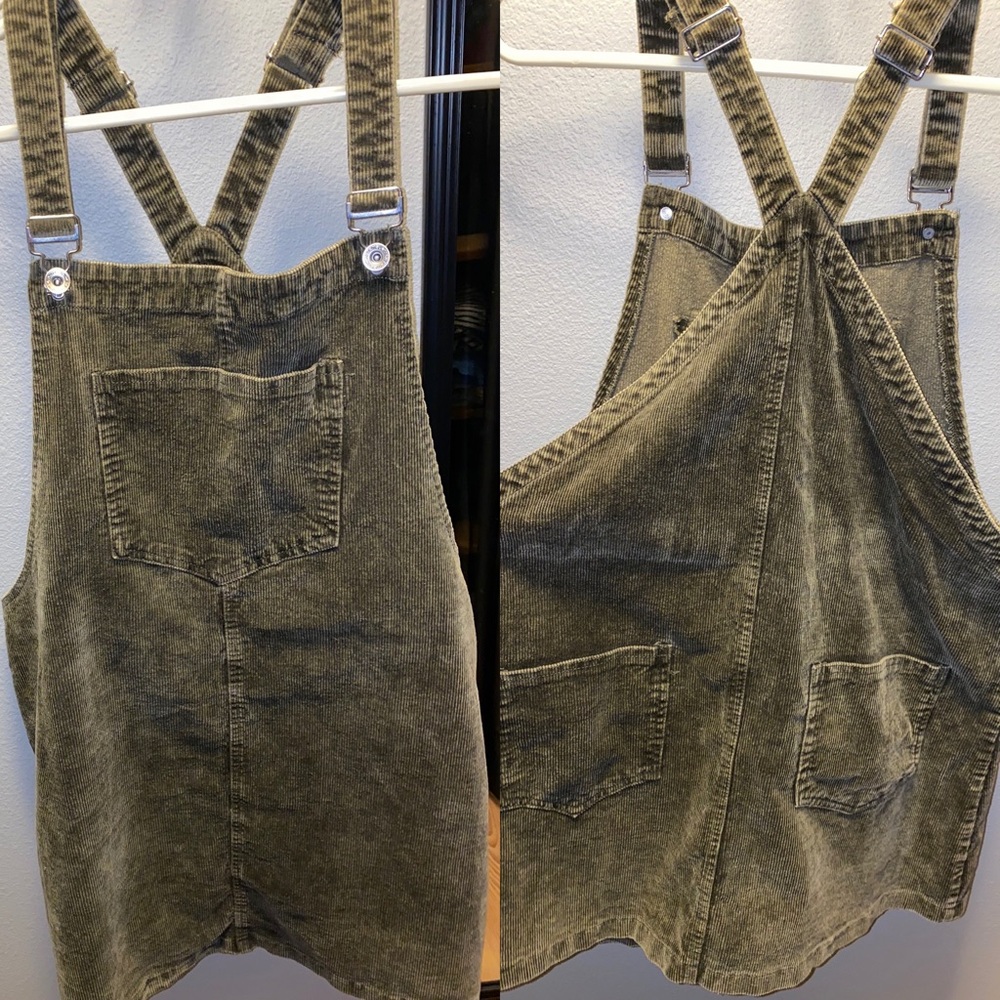 Corduroy Overall Dress